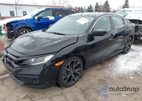 2019 Honda Civic Sport z USA, uszkodzony, nr VIN 2HGFC2F83KH557995